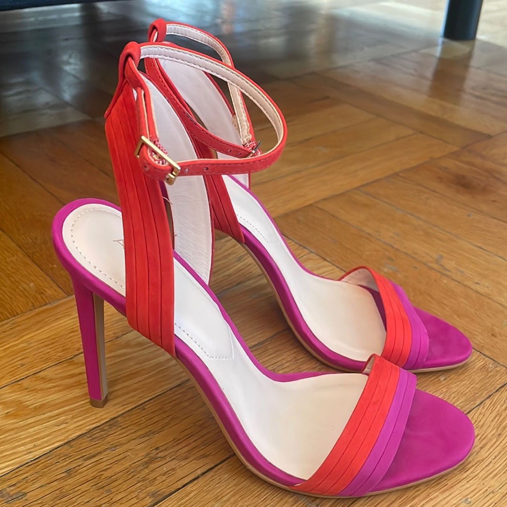 aldo | suede heeled sandals